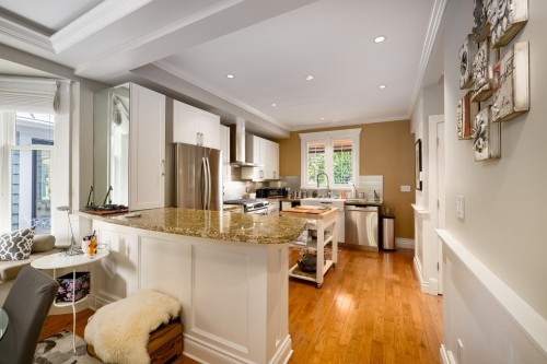 3244 1St Avenue W, Vancouver, BC - Indoor Photo Showing Kitchen With Upgraded Kitchen