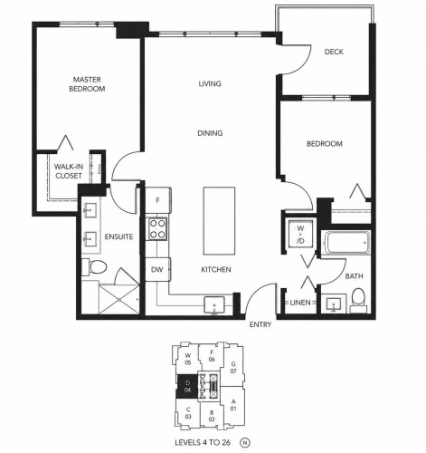 2404-3100 Windsor Gate, Coquitlam, BC - Indoor Photo Showing Other Room