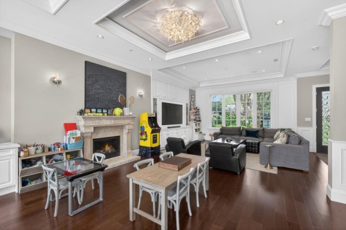 3818 Broadway W, Vancouver, BC - Indoor Photo Showing Living Room With Fireplace