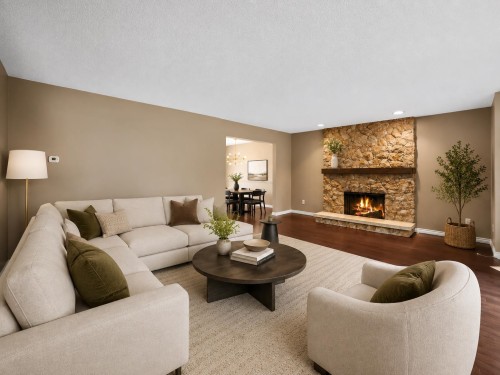 4237 Candlewood Drive, Richmond, BC - Indoor Photo Showing Living Room With Fireplace