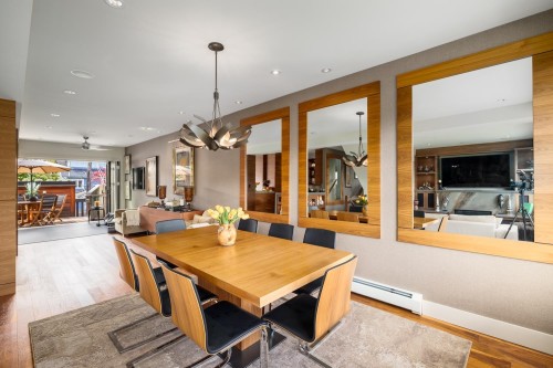3242 1St Avenue W, Vancouver, BC - Indoor Photo Showing Dining Room