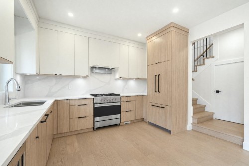 2972 Venables Street, Vancouver, BC - Indoor Photo Showing Kitchen With Double Sink With Upgraded Kitchen