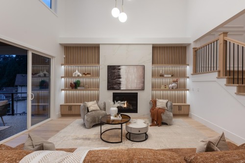 1484 Copper Beech Place, Coquitlam, BC - Indoor With Fireplace