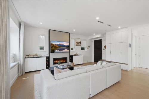 2137 2Nd Avenue E, Vancouver, BC - Indoor Photo Showing Other Room With Fireplace
