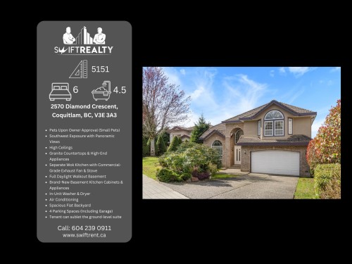2570 Diamond Crescent, Coquitlam, BC -  With Facade