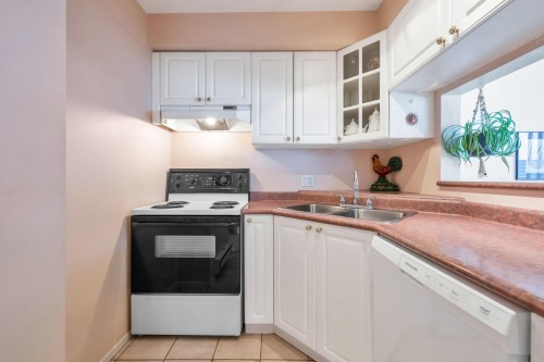 206-245 St. Davids Avenue, North Vancouver, BC - Indoor Photo Showing Kitchen With Double Sink