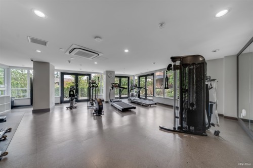 304-3100 Windsor Gate, Coquitlam, BC - Indoor Photo Showing Gym Room