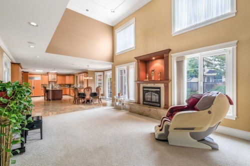 7351 Grandy Road, Richmond, BC - Indoor With Fireplace