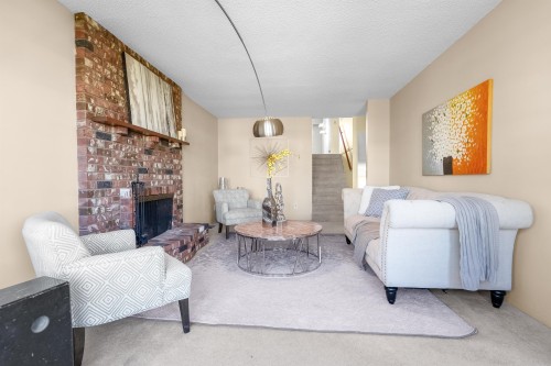 3588 Georgia Street, Richmond, BC - Indoor Photo Showing Living Room With Fireplace