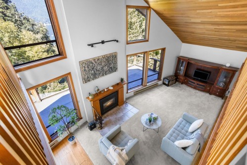 3456 Main Avenue, Belcarra, BC - Indoor Photo Showing Other Room With Fireplace