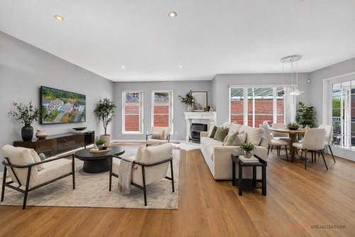 38 Timbercrest Drive, Port Moody, BC - Indoor Photo Showing Living Room With Fireplace