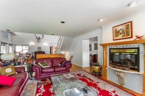 1650 Ioco Road, Port Moody, BC - Indoor Photo Showing Living Room With Fireplace
