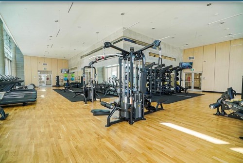 2802-657 Whiting Way, Coquitlam, BC - Indoor Photo Showing Gym Room