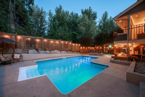 13478 229 Loop, Maple Ridge, BC - Outdoor With In Ground Pool With Deck Patio Veranda With Backyard