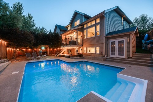 13478 229 Loop, Maple Ridge, BC - Outdoor With In Ground Pool With Deck Patio Veranda