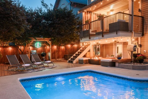 13478 229 Loop, Maple Ridge, BC - Outdoor With In Ground Pool With Deck Patio Veranda
