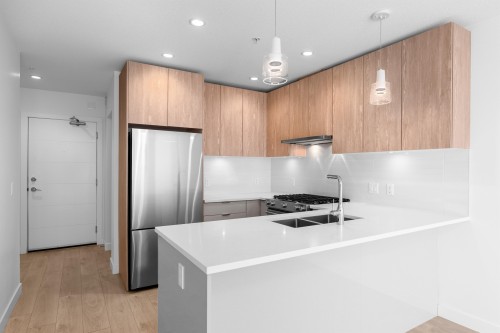 202-108 8Th Street E, North Vancouver, BC - Indoor Photo Showing Kitchen With Upgraded Kitchen