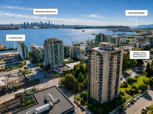 1607-145 St. Georges Avenue, North Vancouver, BC - Outdoor With Body Of Water With View