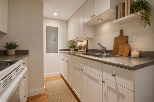 647 Prior Street, Vancouver, BC - Indoor Photo Showing Kitchen With Double Sink