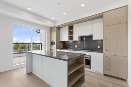 501-2268 Broadway E, Vancouver, BC - Indoor Photo Showing Kitchen With Upgraded Kitchen