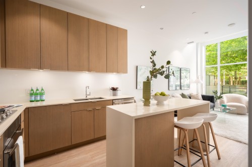 149 1St Avenue E, Vancouver, BC - Indoor Photo Showing Kitchen With Double Sink With Upgraded Kitchen