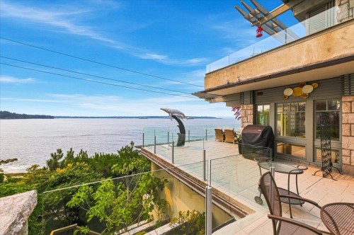 1952 Bellevue Avenue, West Vancouver, BC - Outdoor With Body Of Water With Deck Patio Veranda