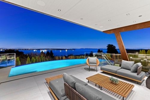 1840 Orchard Way, West Vancouver, BC - Outdoor With In Ground Pool With View With Exterior