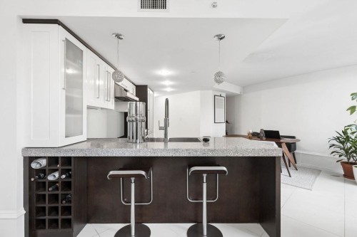 1106 Hornby Street, Vancouver, BC - Indoor Photo Showing Kitchen With Upgraded Kitchen