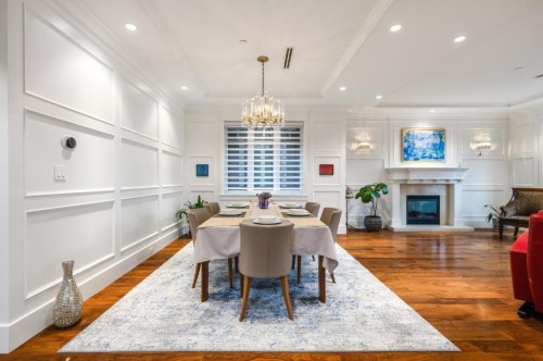2979 31St Avenue W, Vancouver, BC - Indoor Photo Showing Dining Room With Fireplace