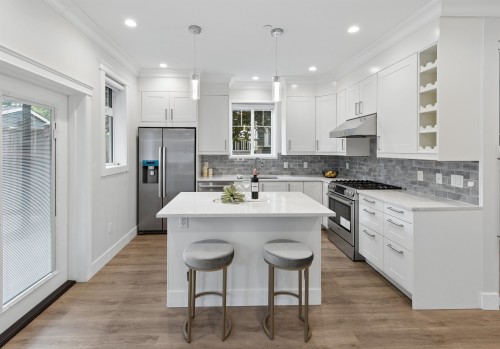 2753 Alma Street, Vancouver, BC - Indoor Photo Showing Kitchen With Upgraded Kitchen