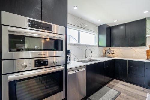 4241 Yuculta Crescent, Vancouver, BC - Indoor Photo Showing Kitchen With Double Sink