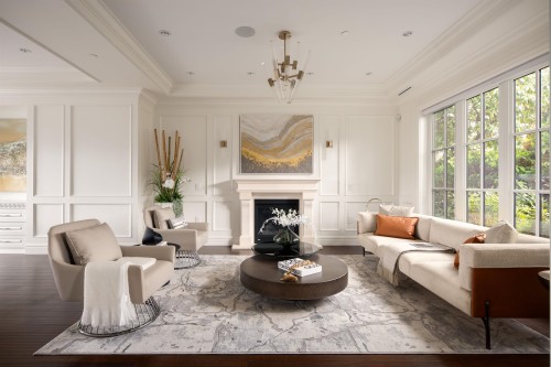 3955 Broadway W, Vancouver, BC - Indoor Photo Showing Living Room With Fireplace