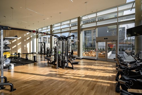3601-657 Whiting Way, Coquitlam, BC - Indoor Photo Showing Gym Room