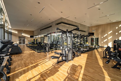 3601-657 Whiting Way, Coquitlam, BC - Indoor Photo Showing Gym Room