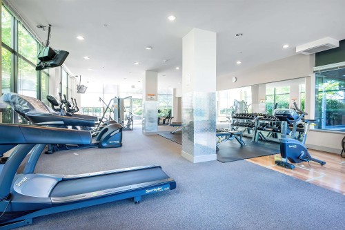 708-7360 Elmbridge Way, Richmond, BC - Indoor Photo Showing Gym Room