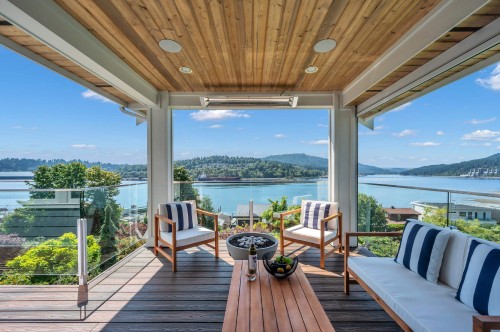 1126 Ioco Road, Port Moody, BC - Outdoor With Body Of Water With Deck Patio Veranda With View With Exterior