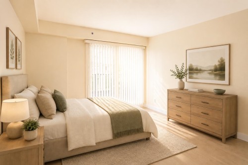 603-2468 Broadway E, Vancouver, BC - Indoor Photo Showing Bedroom