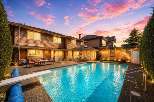8231 Sunnywood Drive, Richmond, BC - Outdoor With In Ground Pool