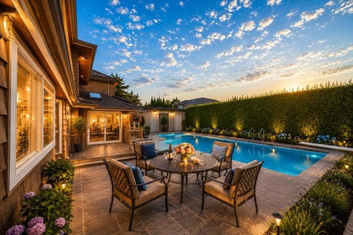 8231 Sunnywood Drive, Richmond, BC - Outdoor With In Ground Pool