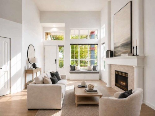 1371 Po Avenue, Port Coquitlam, BC - Indoor Photo Showing Living Room With Fireplace