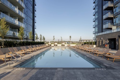 4108-4168 Lougheed Highway, Burnaby, BC - Outdoor With In Ground Pool With Balcony