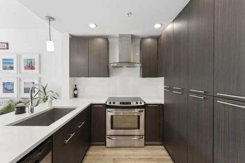 312-733 3Rd Street W, North Vancouver, BC - Indoor Photo Showing Kitchen With Upgraded Kitchen