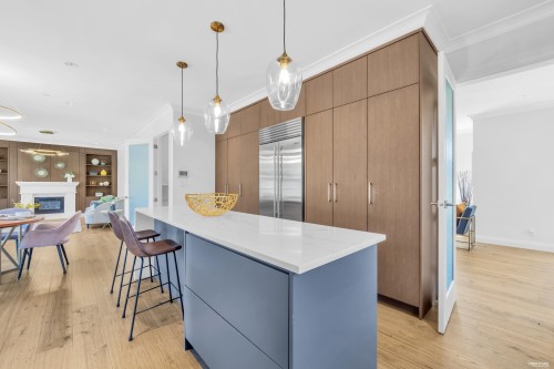 3491 40Th Avenue W, Vancouver, BC - Indoor Photo Showing Kitchen With Upgraded Kitchen