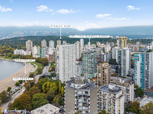 905-1221 Bidwell Street, Vancouver, BC - Outdoor With Body Of Water With View