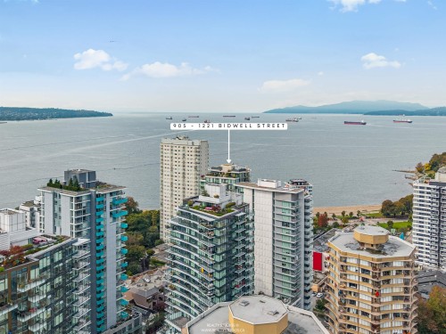 905-1221 Bidwell Street, Vancouver, BC - Outdoor With Body Of Water With View