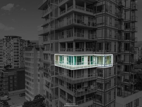 905-1221 Bidwell Street, Vancouver, BC - Outdoor With Balcony