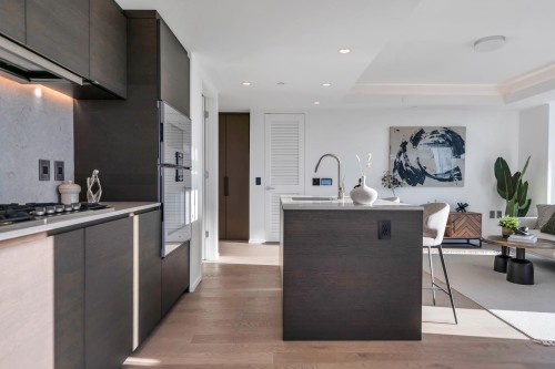 1106-1482 Robson Street, Vancouver, BC - Indoor Photo Showing Kitchen With Upgraded Kitchen