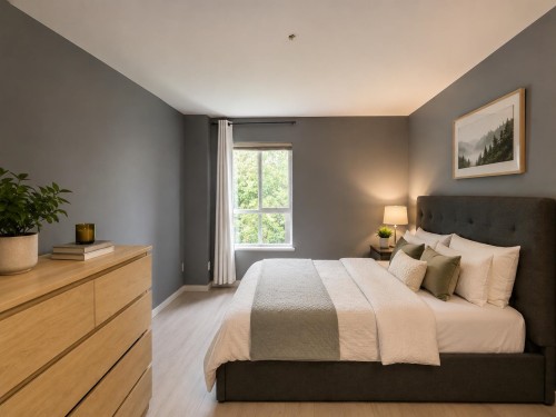 208-5355 Boundary Road, Vancouver, BC - Indoor Photo Showing Bedroom