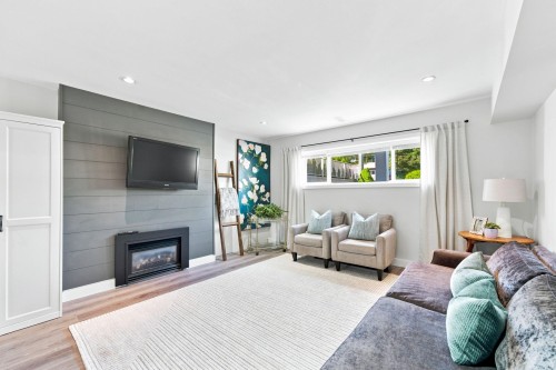 2282 Stanwood Avenue, Coquitlam, BC - Indoor Photo Showing Living Room With Fireplace
