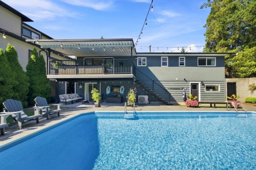 2282 Stanwood Avenue, Coquitlam, BC - Outdoor With In Ground Pool With Deck Patio Veranda